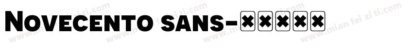 Novecento sans字体转换